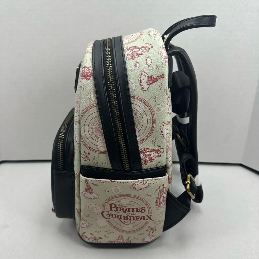 Disney Parks Loungefly Mini Backpack - Pirates Of The Caribbean Skull